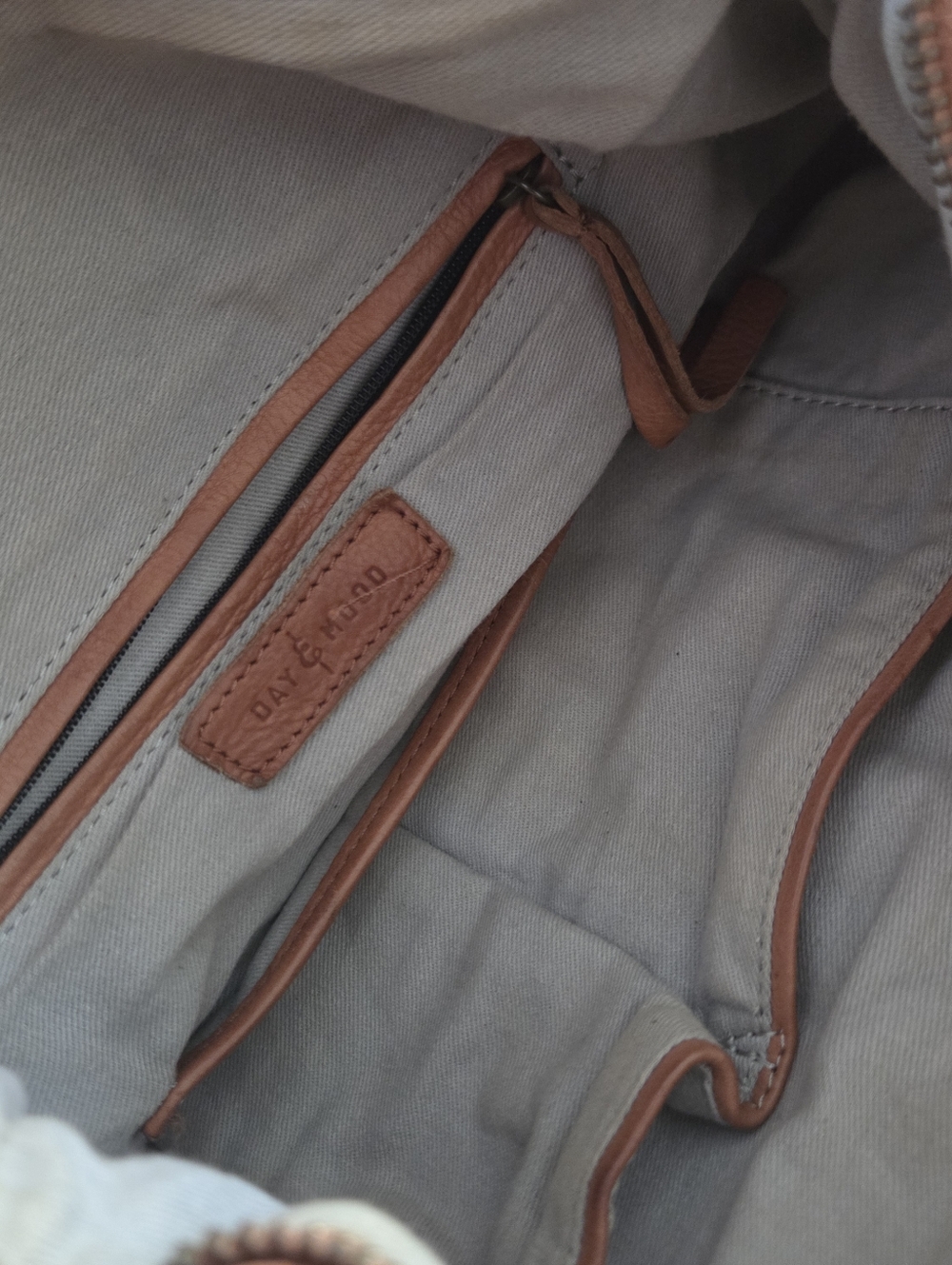 Leather Crossbody Day & Mood Malou Hobo Purse Bag *flaw - Picture 9 of 14